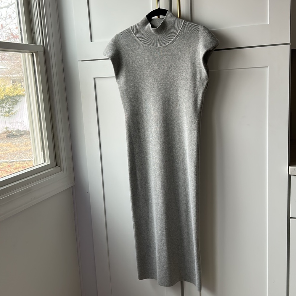 French Connection Gray Midi Dress